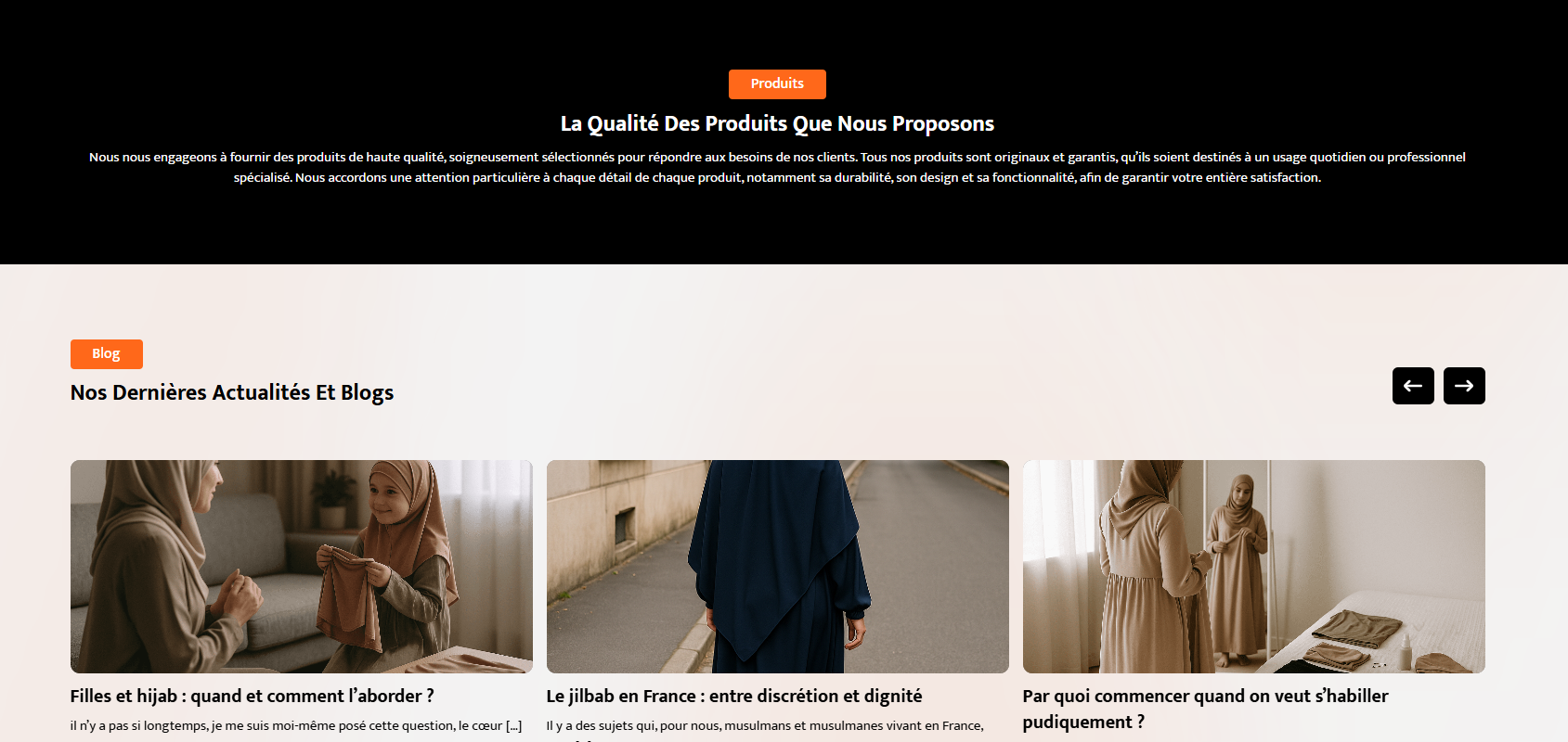 boutique femme musulmane